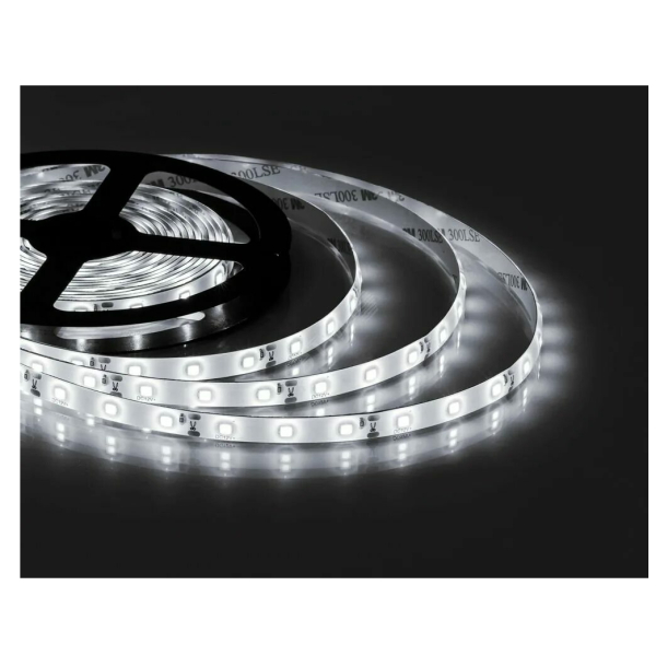 Лента св/д SMD2835 60LED/м 4,8Вт/м 12В IP65 6000К упак/5м блистер TDM