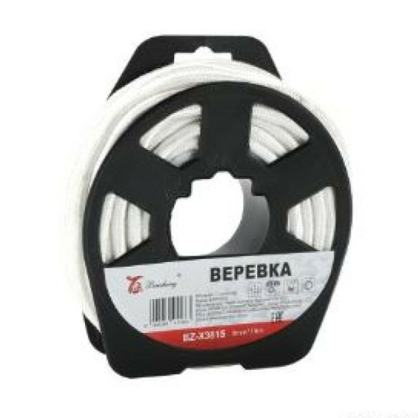 Веревка бельевая хлопок 8мм*15м Baizheng