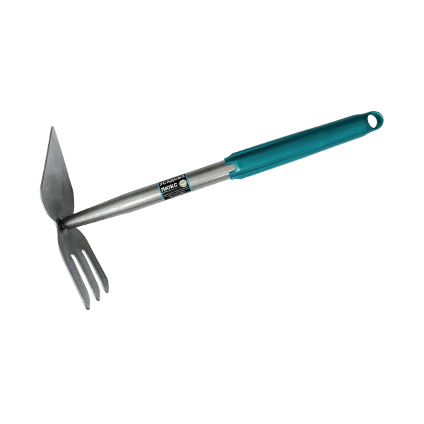 Мотыжка (лепесток+ 3 прямых зубца) цельнометаллическая "Усадьба Люкс"