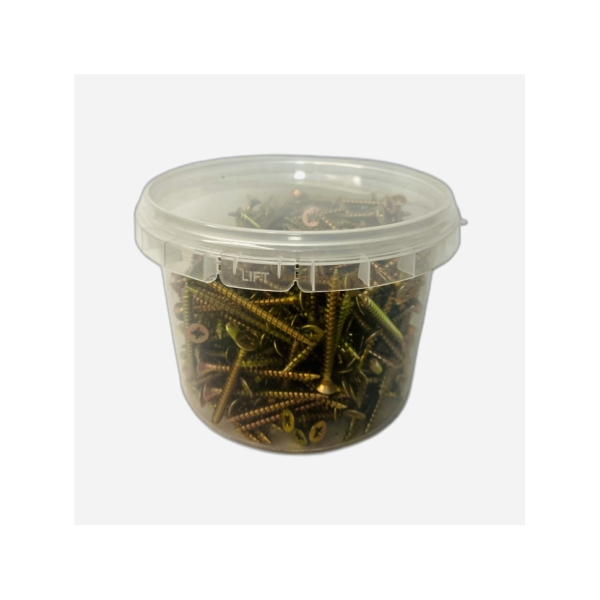 Саморез гипсокартон-дерево желтый 4,8*95 150шт ведро Daxmer