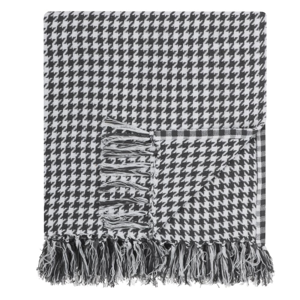 PROVANCE Special Плед хлопок, 200х220см, черно-белый