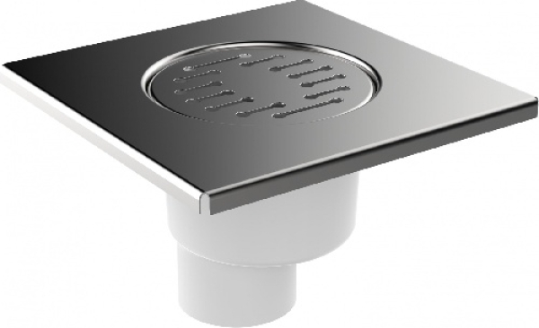 Трап 150*150мм вертикальный выпуск 50мм нерж.решетка ST2115-34-MR AQUANT