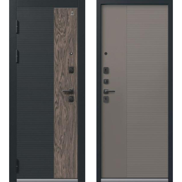 Дверь С-112 Черный муар/ Базальт 860*2050 L Центурион 2026