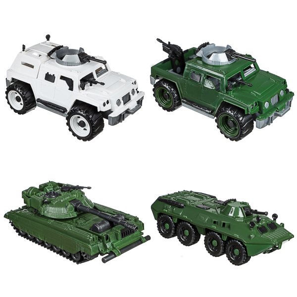 ИГРОЛЕНД Машина игрушечная "Военная техника", пластик, 17x31x14,5 см,  4 диз., для детей 3+