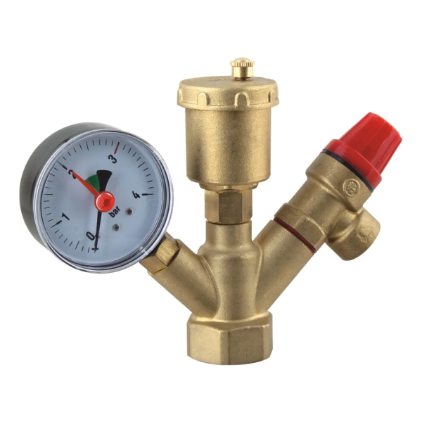 Группа безопасности котла 1" 3 бара латунь MPF