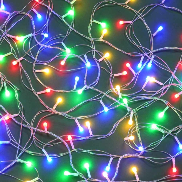 Гирлянда электрическая вьюн 10м 100Led мультицветной диод 8мм 7 режимов ПВХ проз 220В