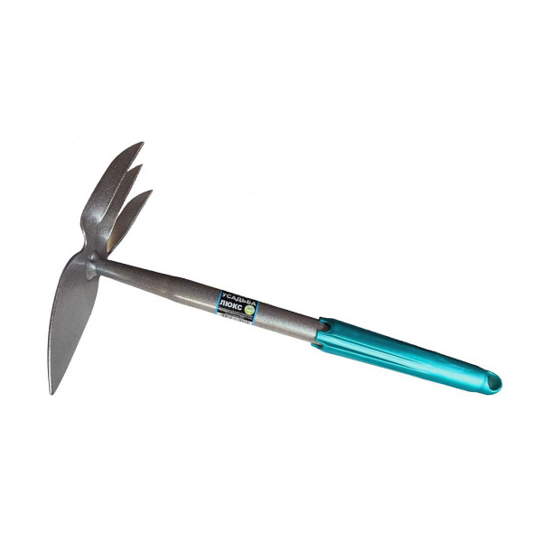 Мотыжка (лепесток+ 3 витых зубца) цельнометаллическая "Усадьба Люкс"