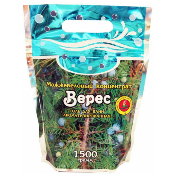 Соль для ванн 1500г Верес Можжевеловый концентрат БАХТАШ