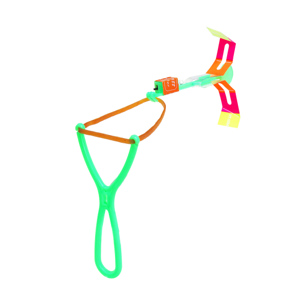 ИГРОЛЕНД Стрелялка крутящаяся, свет, пластик, 3хAG3, 15см, 4 цвета