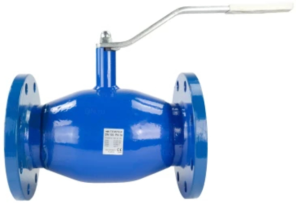 Кран шаровой фланцевый ДУ-25 40 бар рычаг TEMPER (сталь)