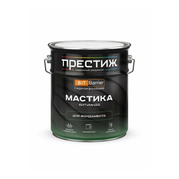 Мастика битумно-полимерная универсальная 4кг Престиж
