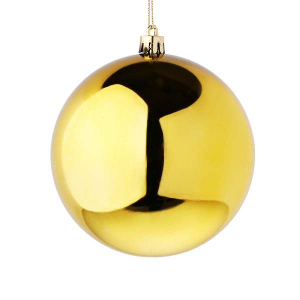 СНОУ БУМ Шар 10см пластик, золото