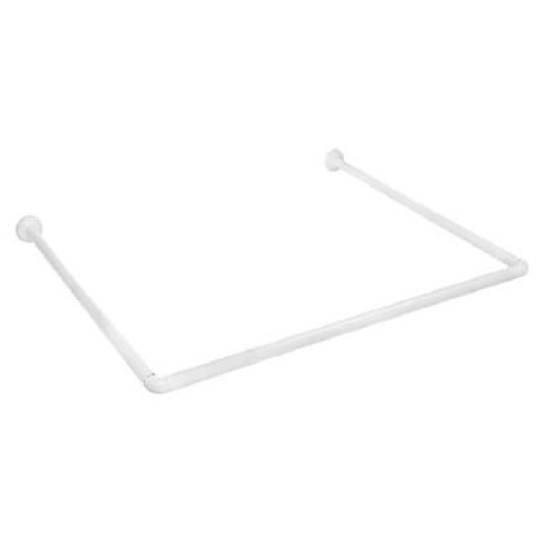 Карниз для ванной П-образный 90*90*90 белый Prima Vanna Zalel