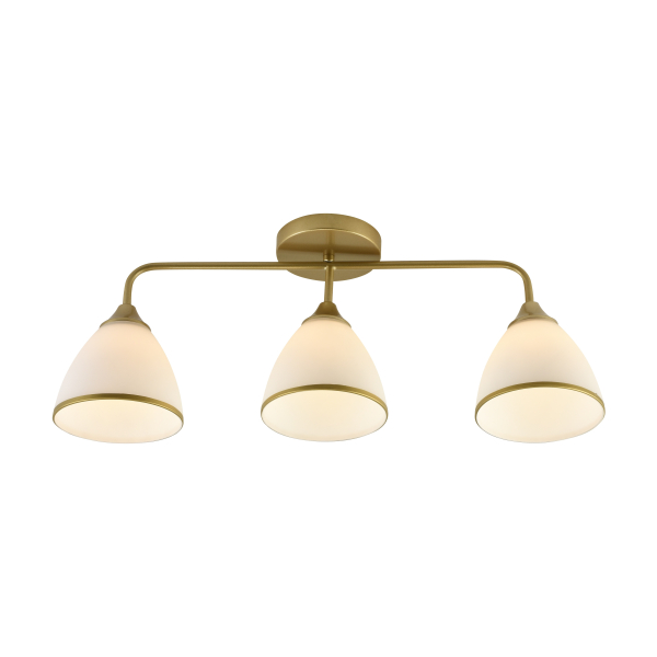 Люстра 3*60Вт Е27 золото AU11624/3 WH+WOOD Атмосфера уюта