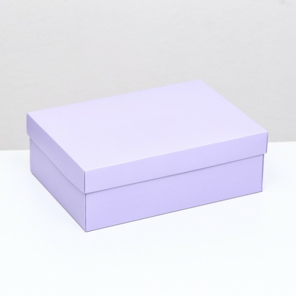 Коробка складная, крышка-дно, сиреневая , 24 х 17 х 8 см   9702418