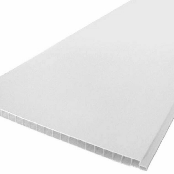 Панель ПВХ Белый глянец 001-0 250*2700*8 Ламини Идеал 1/10