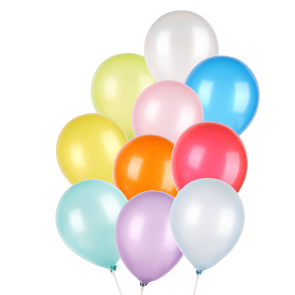 Набор воздушных шаров, 50шт "Яркие цвета" 25 см, латекс, 10 цветов