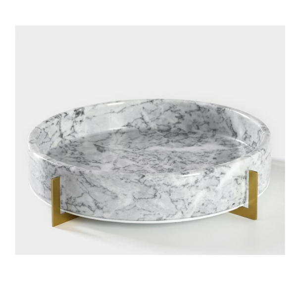 Блюдо из мрамора Magistro Marble, d=25 см