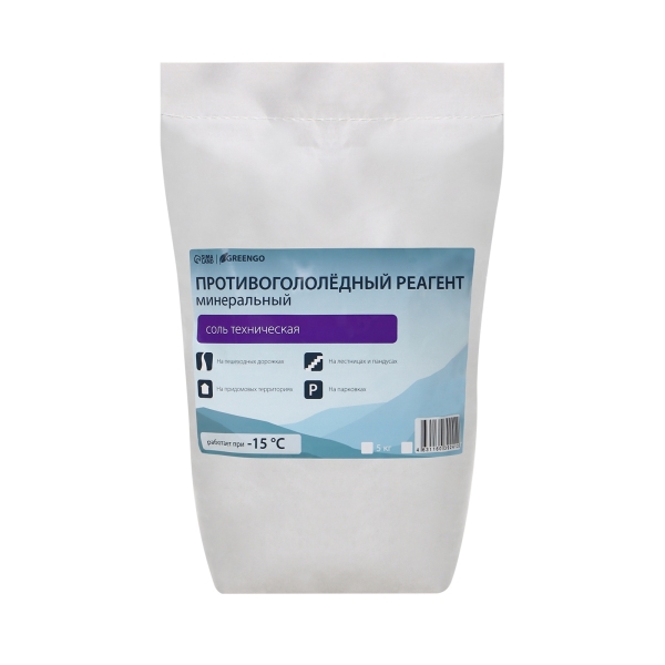 Противогололедный реагент 5кг Greengo