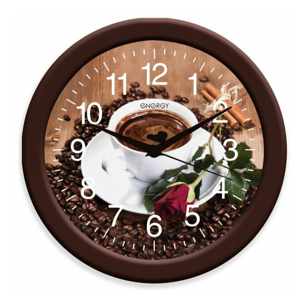 Часы настенные круг  Кофе  27,5*3,8см  Energy