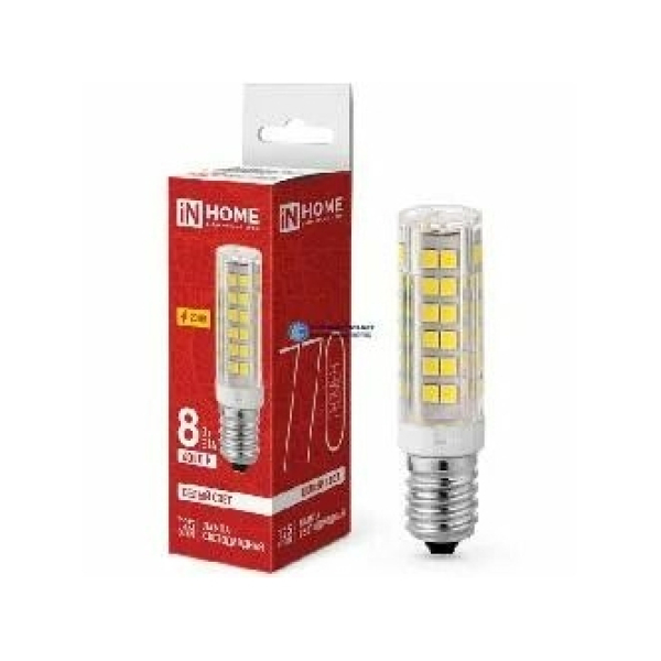 Лампа св/д LED-T25-CORN 8Вт 4000К 770Лм Е14 IN HOME