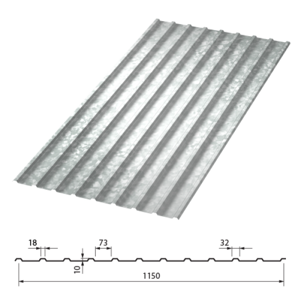 Профлист С10 (ОЦ) 3 м.-0,4