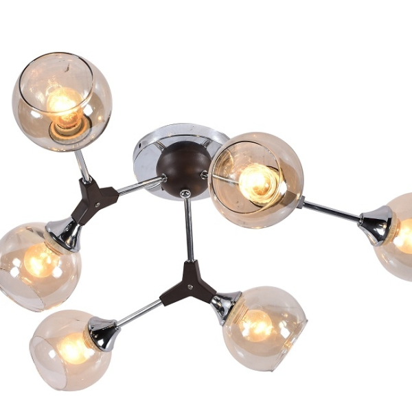 Люстра 6*60Вт Е27 кофе/хром AU1912/6 COF+CR Атмосфера уюта