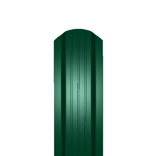 Евроштакетник Люкс 0,45 (6005/6005 зелёный мох 2 стор. ) PE 1,5 м