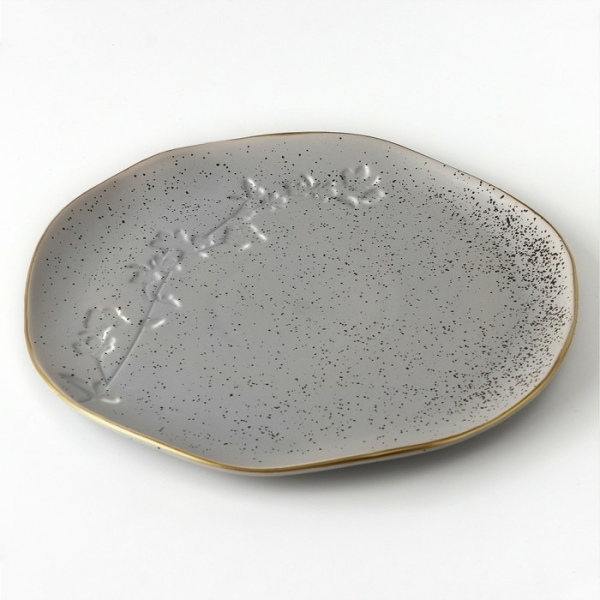 Тарелка плоская керамическая Dolce Ceramo. «Сканди», 23 см