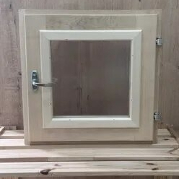 Оконный блок 400*400мм двойное стекло бронза липа