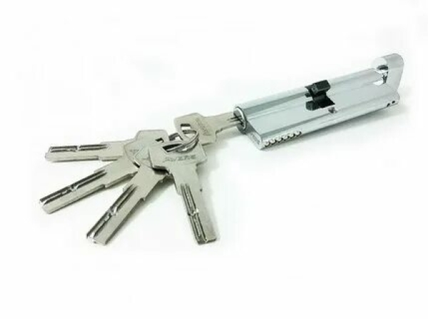 Цилиндровый механизм 100 (50/50) К/В SEZAM STANDART 501 хром