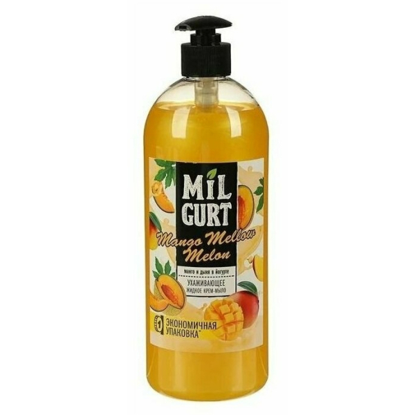 Мыло жидкое 860мл MILGURT Мангодыня в йогурте доз