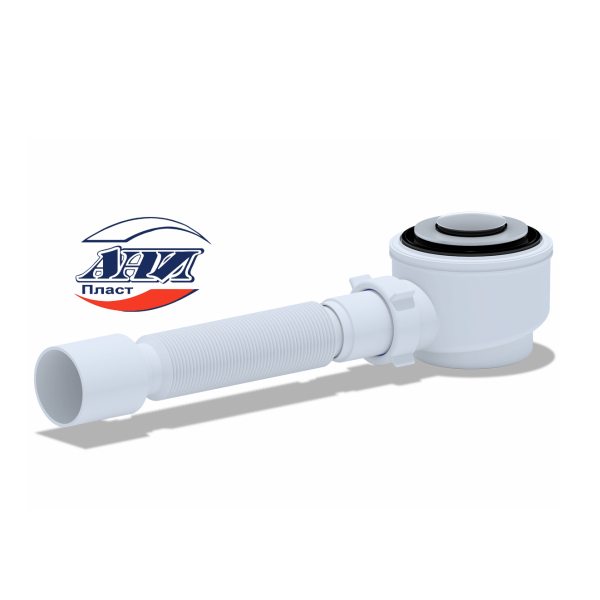 Сифон для душевого поддона 1-1/2"*50 клик-клак с гофрой 40/50 E415 CL АНИ-Пласт