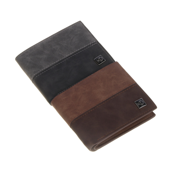 ЮL Портмоне мужское, ПУ, 11,5х9,5см, 2 цвета, ПМ23-08