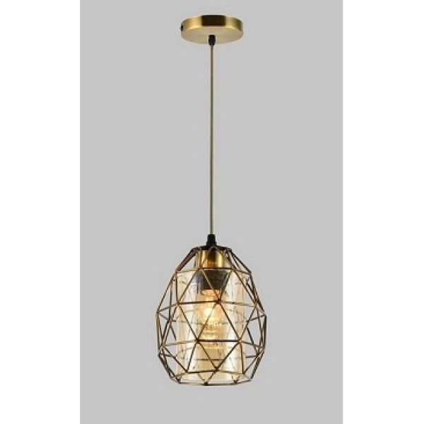 Люстра подвесная 1*60Вт Е27 античная бронза AU41524/1 AB Атмосфера Уюта