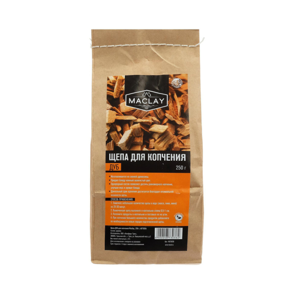 Щепа ДУБ для копчения Maclay 250 г 4873036