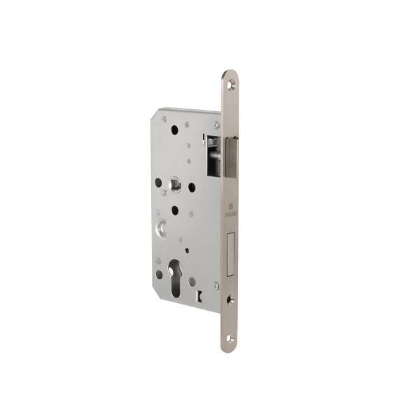 Замок врезной DD.INOX/C-55.72/R с ролик. защелкой (лиц.планка 20 мм) Fuaro