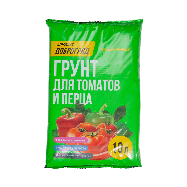 Грунт для томатов и перцев 10л Доброгряд