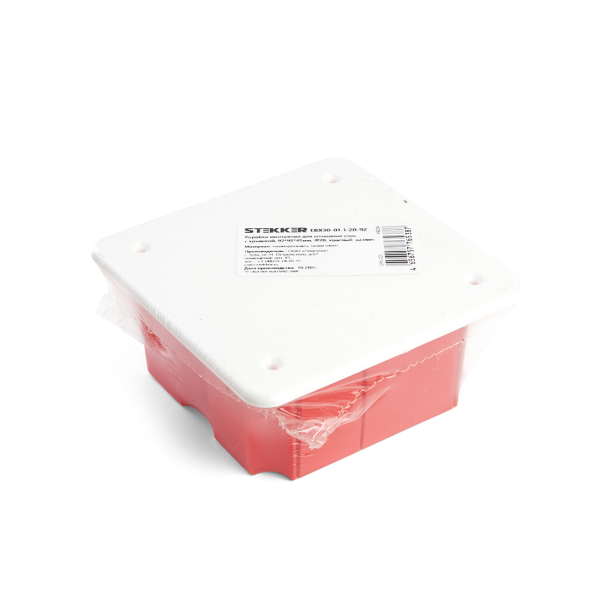 Коробка распределительная З/У 92*92*45мм IP20 EBX30-01-1-20-92 Stekker