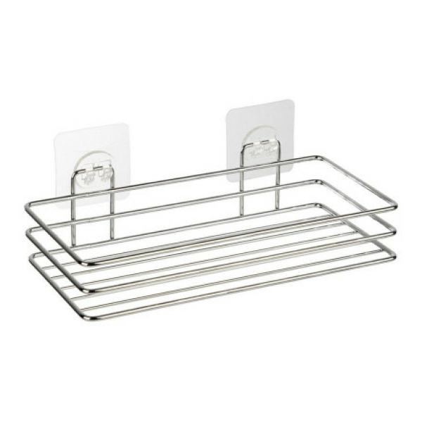 Полка 1-ярусная большая 25*11,5*4,5см самоклеящаяся BASIC Рыжий кот