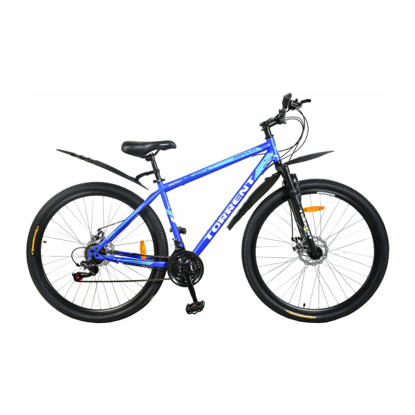 Велосипед 21скорость рама 18" колеса 26" черно-голубой Torrent Impulse