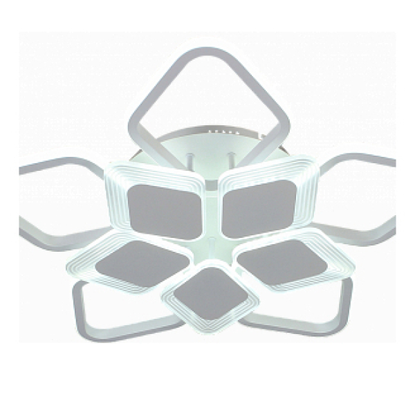 Люстра светодиодная 180Вт 3000-6000K белый d 720*130 DIMMER ПДУ AU61111/5+5A WH Атмосфера уюта