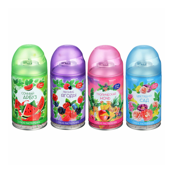 NEW GALAXY Освежитель воздуха Автоматик Limited SE 250мл (тропич.ночь,арбуз,лес.ягоды,цветущ.сад)