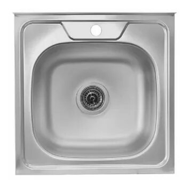 Мойка нерж.сталь накладная 0,8мм 500*500мм 16см L-406 VLADIKS