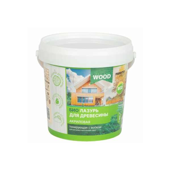 Аквалазурь Дуб 0,9л  Farbitex Profi Wood