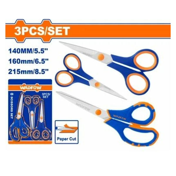 Набор ножниц 3шт WSX4633 WADFOW