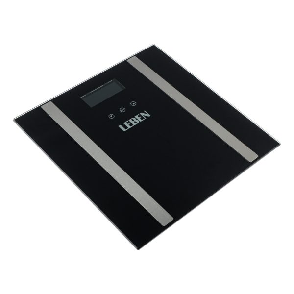 LEBEN Весы напольные, диагностические, макс.нагр. до 180кг., стекло