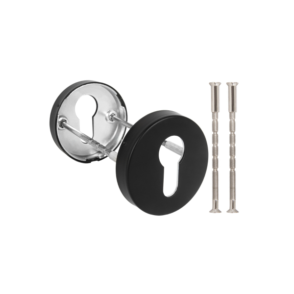Накладка под цилиндр ET.R.DSS201-02 (DSS-02-ET) (INOX 201) BLACK