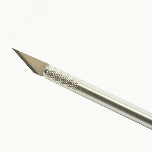 Нож макетный 5 дополнительных лезвий алюминий  STEKKER KMU-40-S