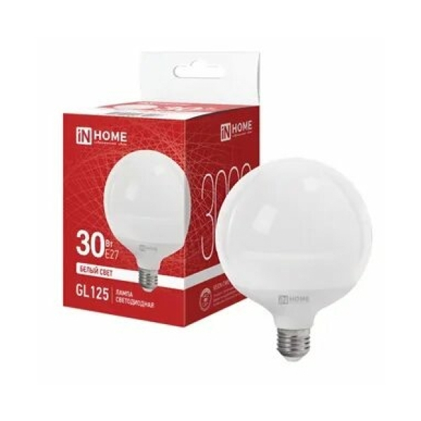 Лампа св/д LED-GL95 20Вт 3000К Е27 IN HOME